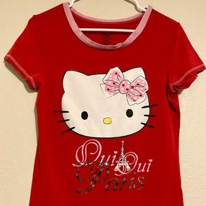 Red Hello Kitty Pajama Tee